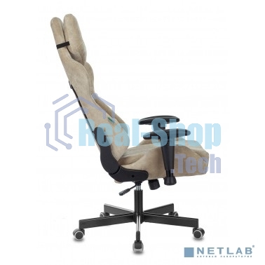 Кресло игровое Бюрократ VIKING KNIGHT LT21 FABRIC песочный крестовина металл/пластик