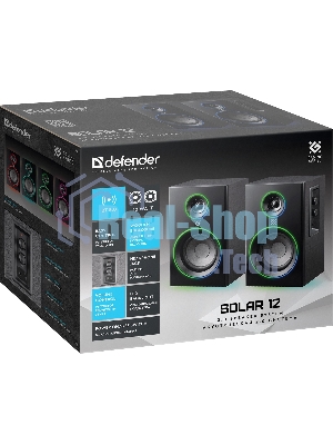Акустическая 2.0 система Defender Solar 12 12 Вт, подсветка, BT, 230В