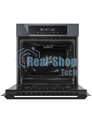 Шкаф духовой электрический Maunfeld AEOD60103G1, 60л, дверца с 3 стеклами, графит