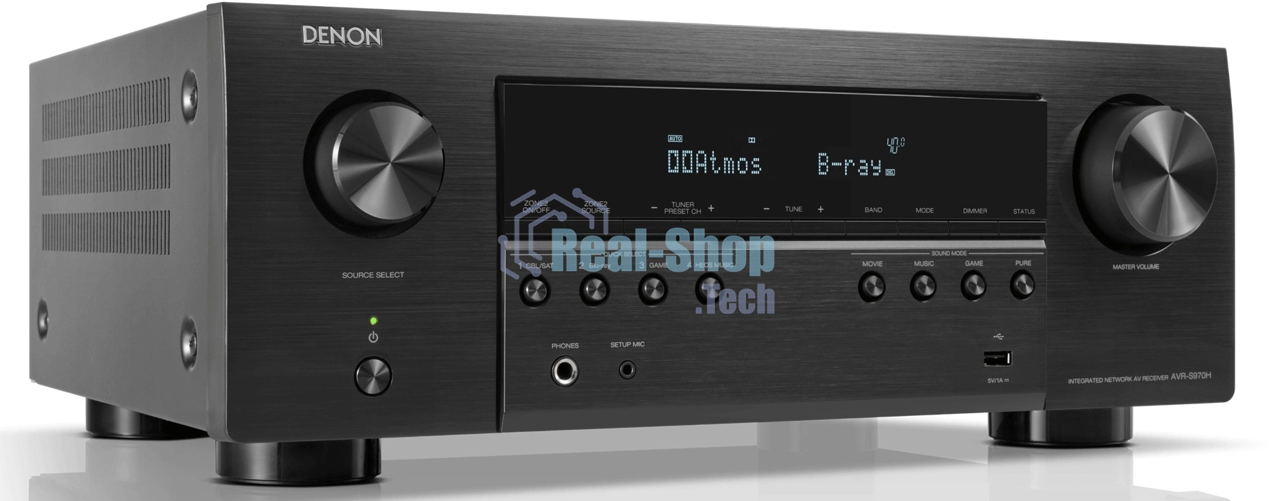 Ресивер AV Denon AVR-S970H, 7.2, черный