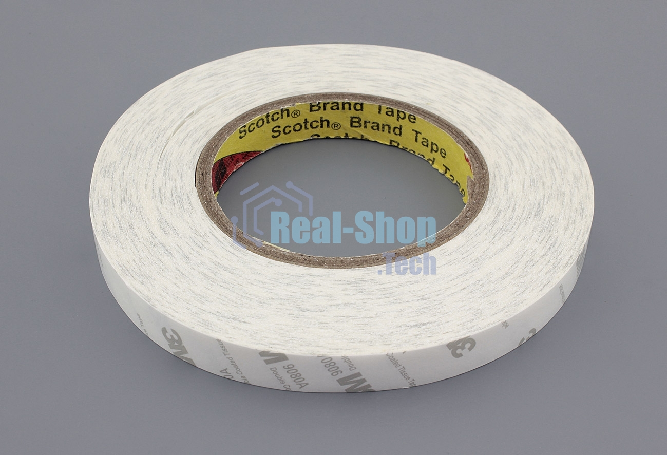 Скотч двусторонний 3M 9080a 15 мм, 55 м