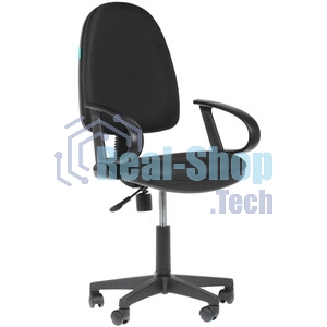 Кресло Бюрократ CH-300/BLACK черный, экокожа, 120 кг, механизм качания