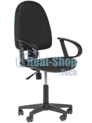 Кресло Бюрократ CH-300/BLACK черный, экокожа, 120 кг, механизм качания
