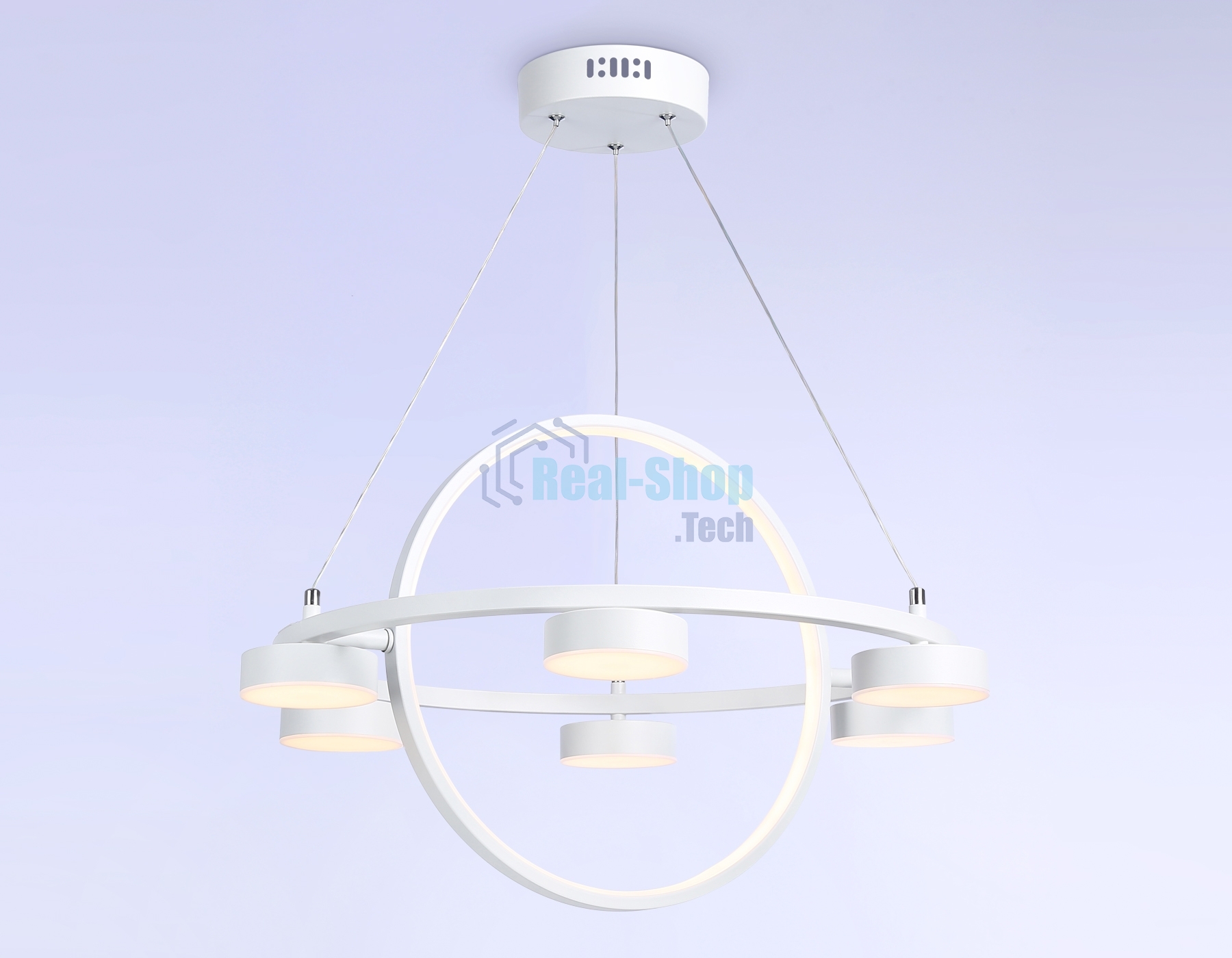 Светильник Ambrella light FL51772/2+6 WH белый 3000K/4200K/6400K 58W D600/380*1200 (ПДУ ИК)