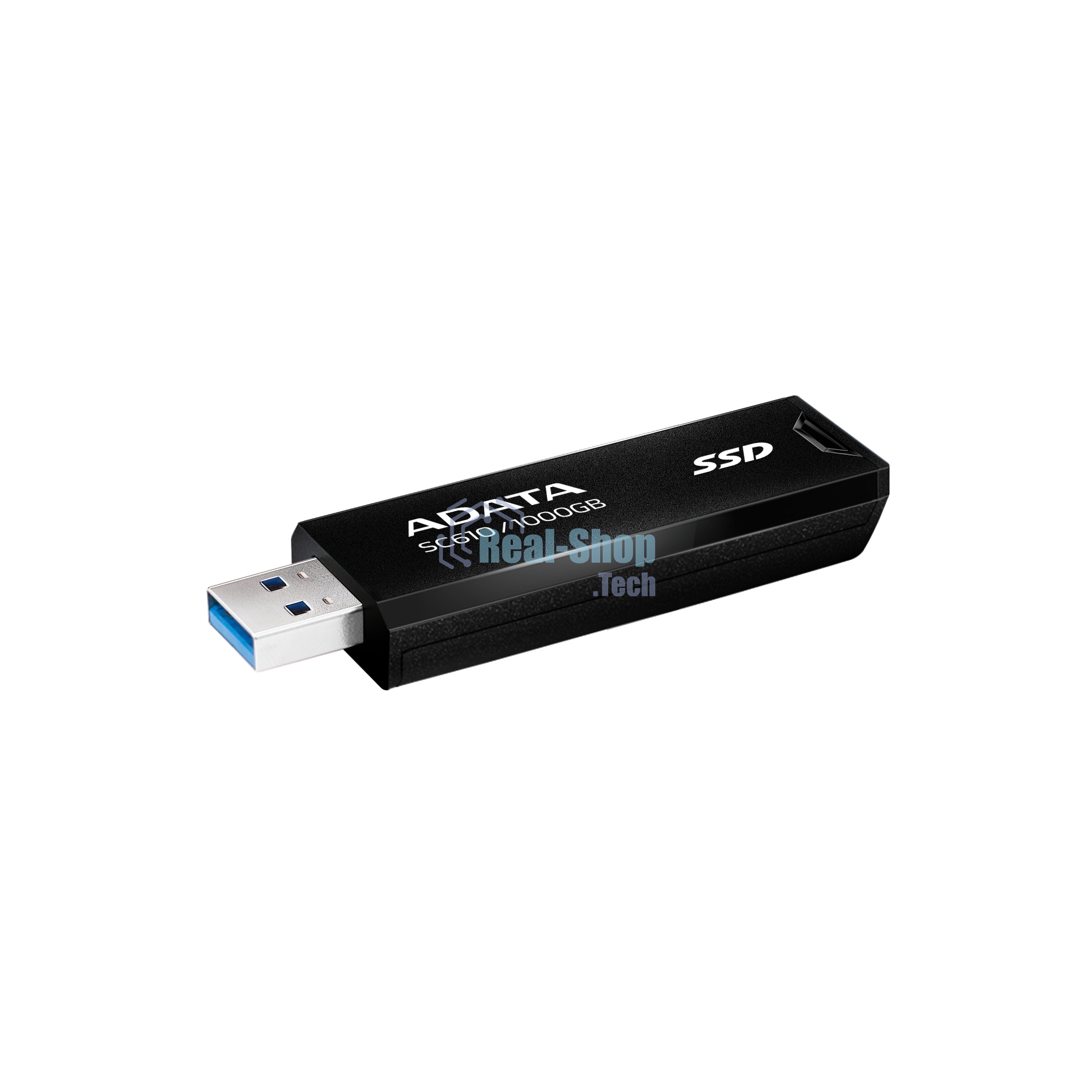 Внешний SSD ADATA SC610, 1TB, USB 3.2 Gen 2 Type-A, R/W 550/500, черный