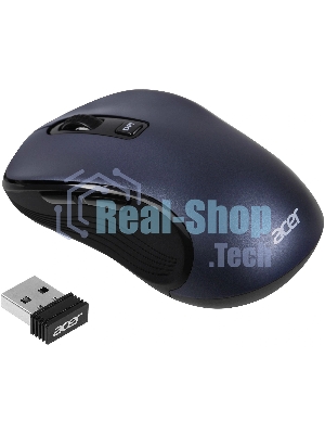 Мышь беспроводная Acer OMR306 черный/серый, 1600 dpi, радиоканал, USB, кнопки - 6
