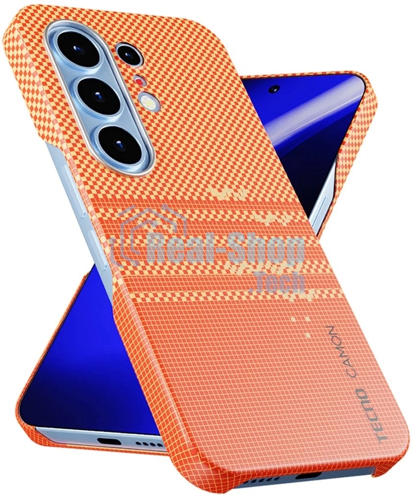 Чехол (клип-кейс) KRUTOFF для Tecno Camon 50 Ultra оранжевый (1071711)