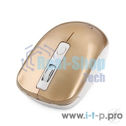 Мышь беспроводная Gembird MUSW-400-G золотой, 1600 dpi, радиоканал, USB, кнопки - 4