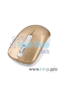 Мышь беспроводная Gembird MUSW-400-G золотой, 1600 dpi, радиоканал, USB, кнопки - 4