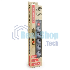 Сетевой фильтр Гарнизон ЕНLB-4 0,5 м 5 розеток черный 