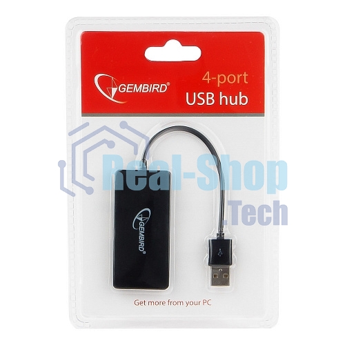 USB-концентратор USB 2.0 Gembird UHB-U2P4-03, 4 порта, блистер