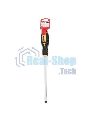 Отвертка шлицевая Rexant SL 8х200 мм, двухкомпонентная рукоятка