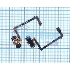 Кнопка HOME в сборе с механизмом и шлейфом для Samsung Galaxy S6 Edge SM-G925F, черная