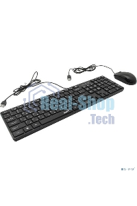 Комплект клавиатура + мышь проводной Genius SlimStar C126 клавиатура+мышь, USB. черный
