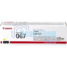 Картридж лазерный Canon 067Y (5099C002) желтый (1250 стр.) для Canon LBP631/633/MF651/655/657