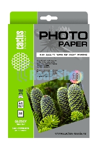 Фотобумага Cactus CS-GSA513050 A5/130г/м2/50л. глянцевое самоклей. для струйной печати