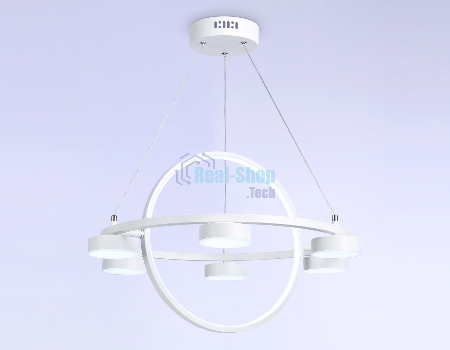 Светильник Ambrella light FL51772/2+6 WH белый 3000K/4200K/6400K 58W D600/380*1200 (ПДУ ИК)