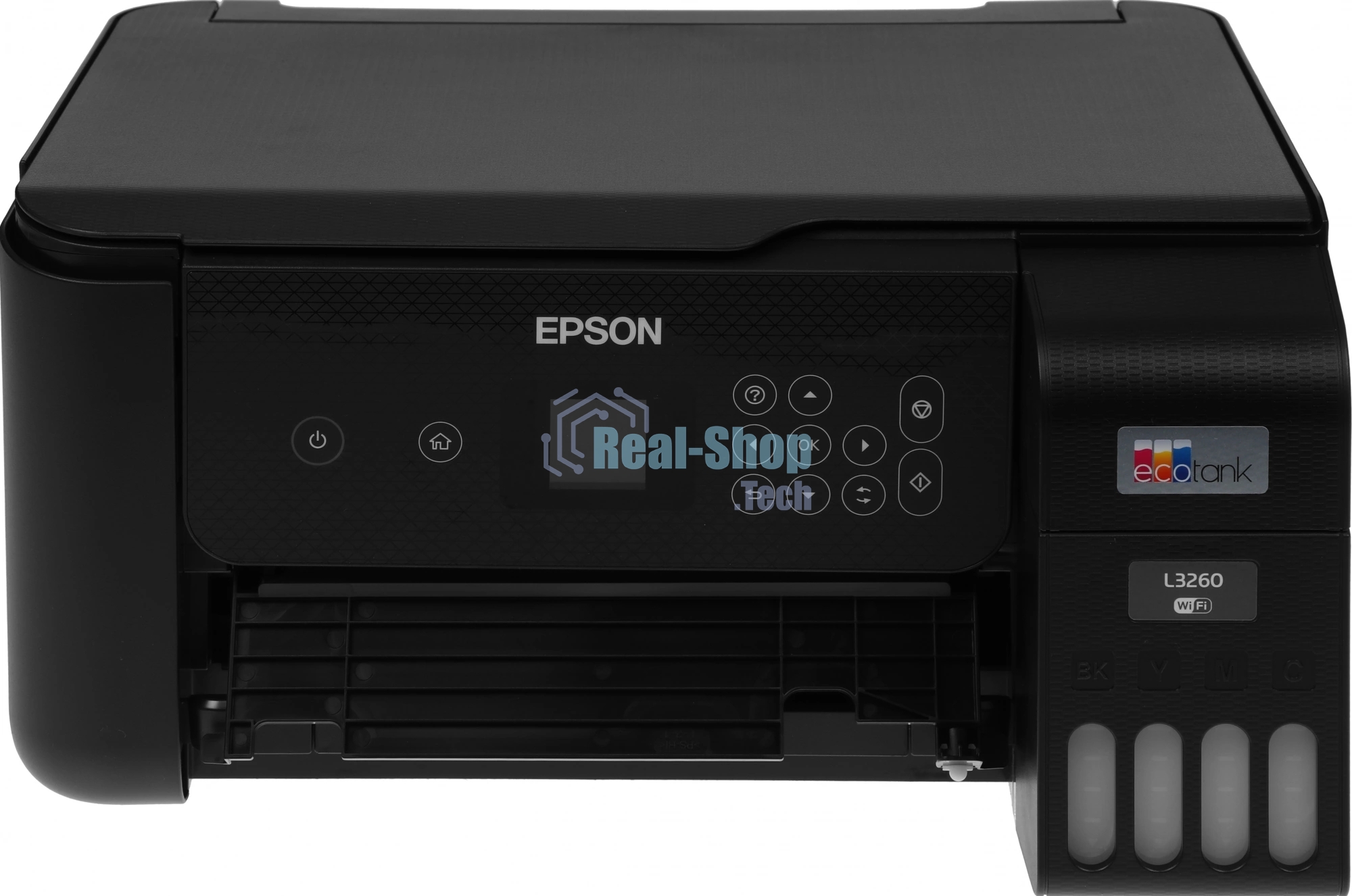 МФУ струйное Epson L3260 (C11CJ66409/C11CJ66507/C11CJ66511/C11CJ66414/C11CK58507), A4, цветной, печ. до 33 стр/мин. (ч/б) до 15 стр/мин. (цвет), 1440 x 5760 dpi (печать) 1200x2400dpi (скан.), USB, Wi-Fi, Air Print, Mopria