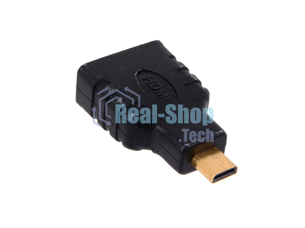 Переходник Gembird Переходник HDMI-microHDMI 19F/19M, золотые разъемы, пакет