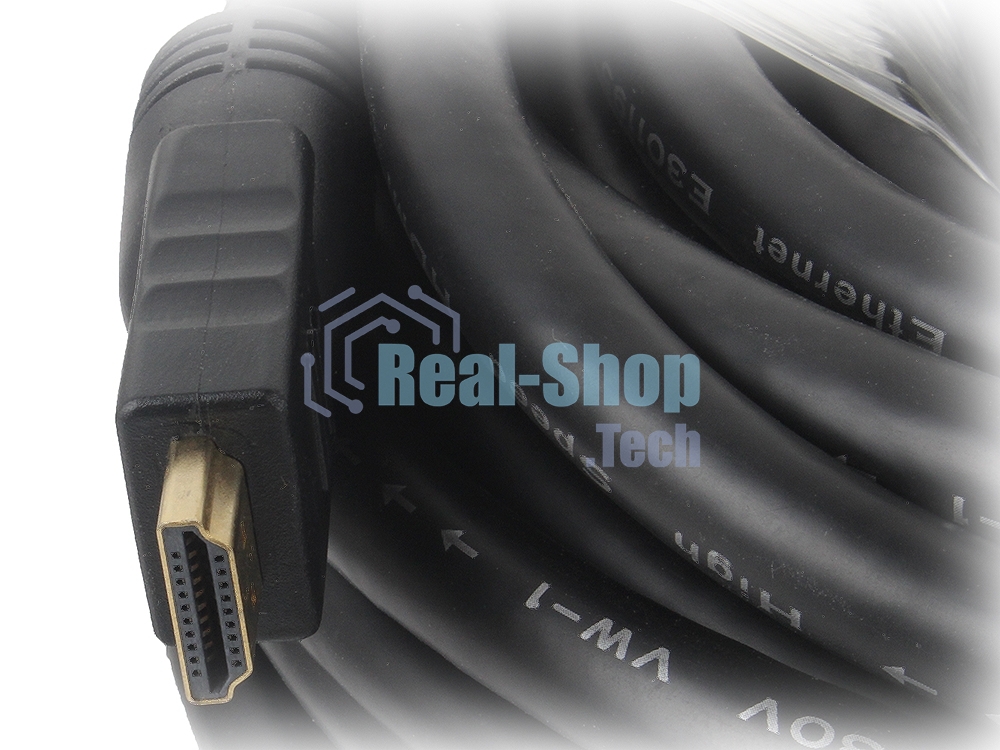 Кабель Cablexpert HDMI CC-HDMI4-30M, 19M/19M, v1.4, медь, позол.разъемы, экран, усилитель сигнала, 30м, черный, пакет