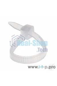 Хомут-стяжка кабельная нейлоновая Rexant 200 x 3,6 мм, белая, упаковка 100 шт.