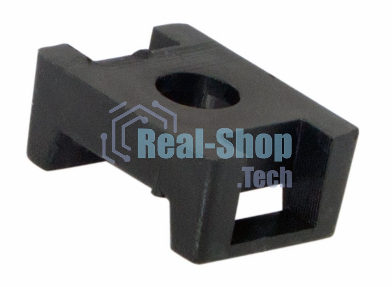 Площадка для крепления стяжки Rexant (ПС-2) 22x16 мм, черная, упаковка 100 шт.