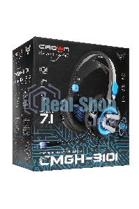 Гарнитура проводная игровая CROWN CMGH-3101 Black&blue