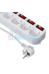 Сетевой фильтр Buro 500SH-5-SW-W 5 м (5 розеток) белый (коробка)