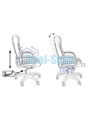 Кресло Бюрократ KB-10/BLACK черный, экокожа