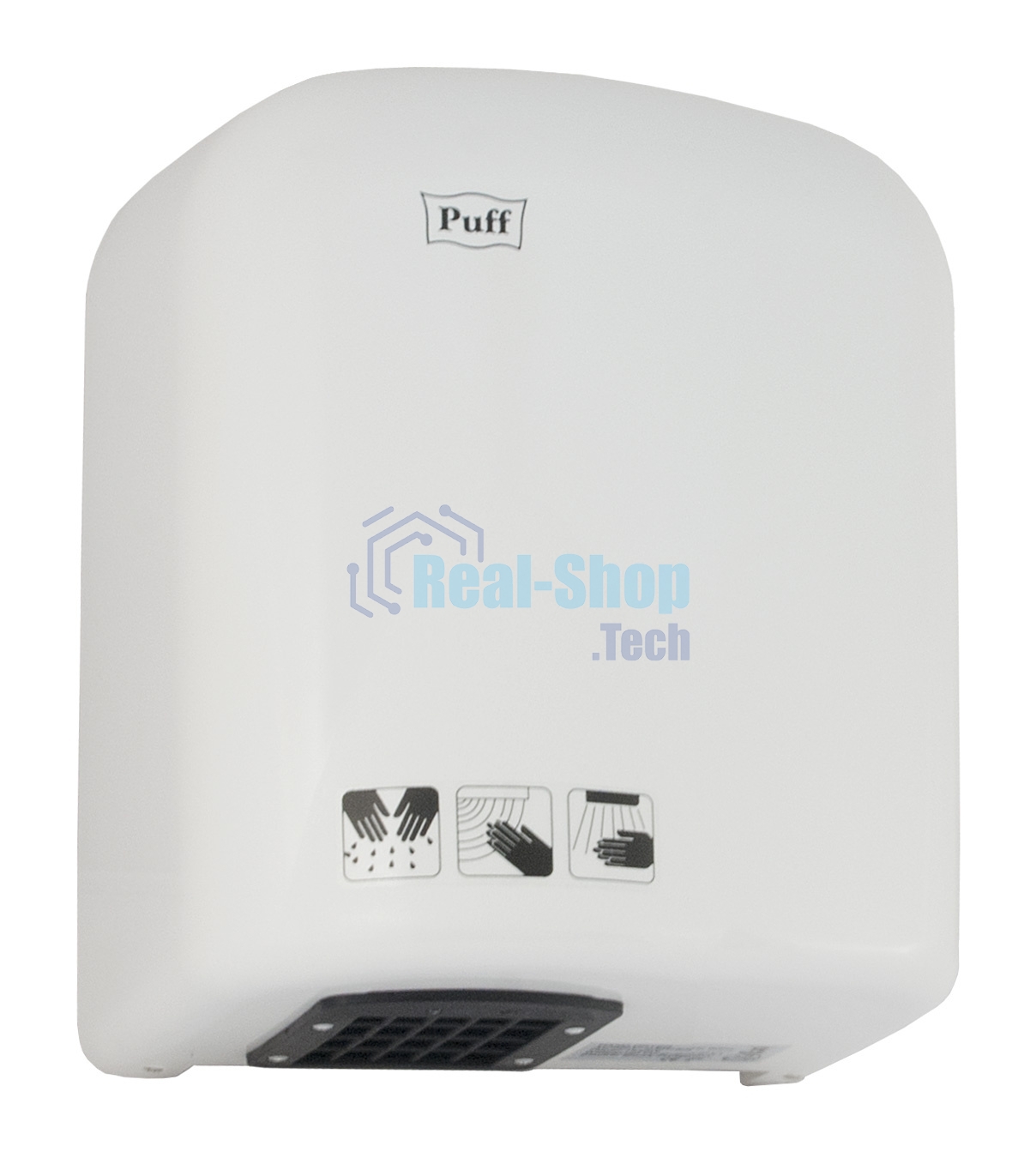 Электросушитель для рук PUFF 165 1.65кВт белый ABS пластик