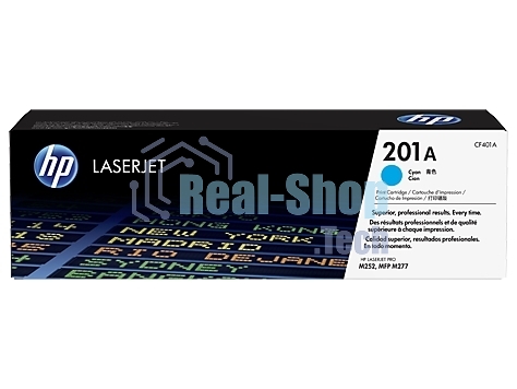 Тонер Картридж HP 201A CF401A голубой для HP CLJ Pro M252/M277 (1400 стр.)