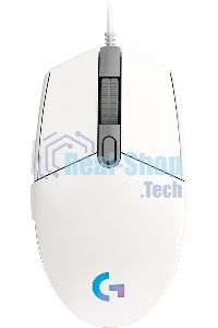 Мышь проводная Logitech G102 LIGHTSYNC белый, 8000 dpi, USB, кнопки - 6
