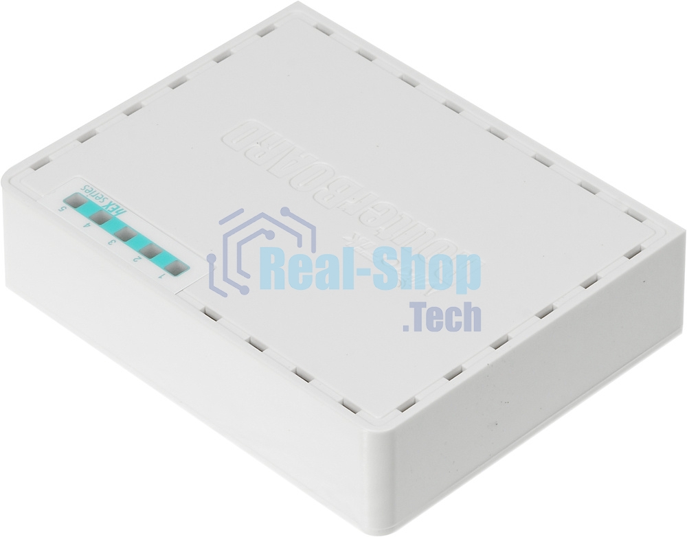 Роутер MikroTik RB750Gr3 hEX (RouterOS L4) with power supply and case 5 port 10/100/1000 гигабитный высокопроизводительный Ethernet
