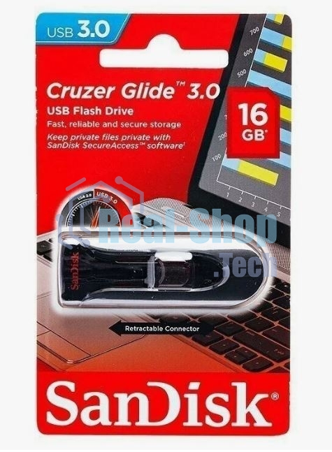 Флеш карта 16Gb SanDisk CZ600 Cruzer, USB 3.0