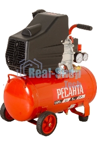 Компрессор поршневой Ресанта КП-24/230М масляный 230л/мин 24л 1600Вт красный/черный