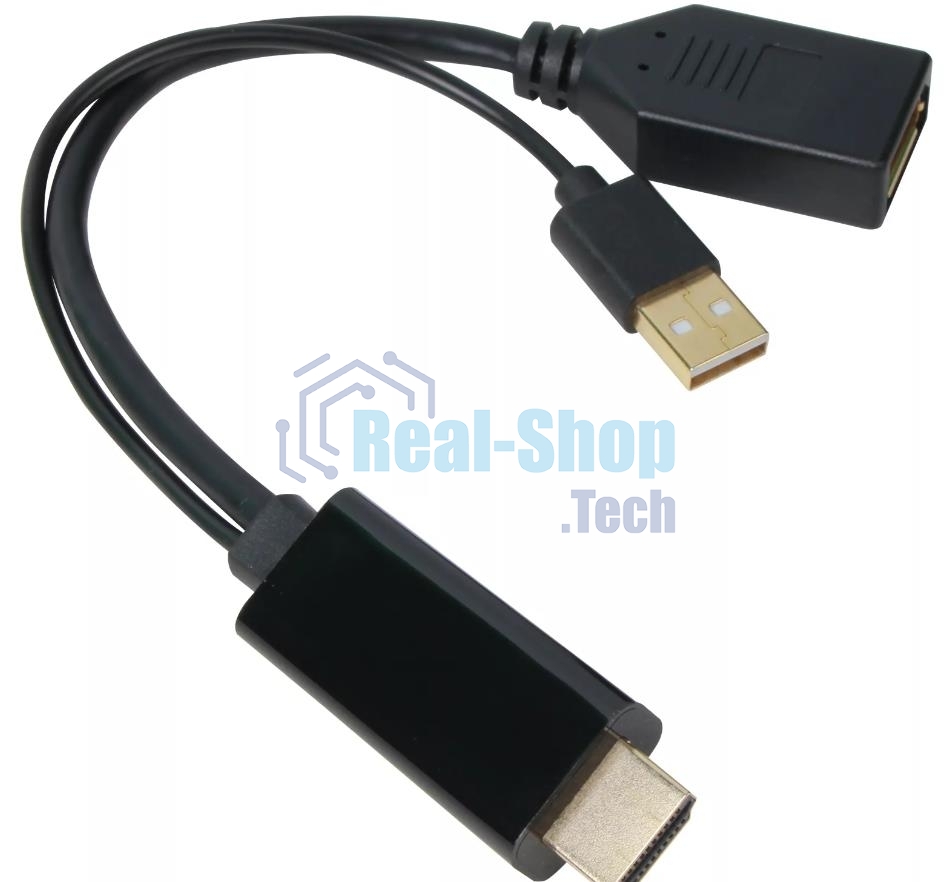 Адаптер USB TO DP(F) CG599E-0.15M 4K*60HZ VCOM