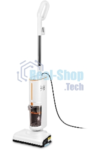 Пылесос паровой Kitfort КТ-5157-2 1000Вт белый/оранжевый