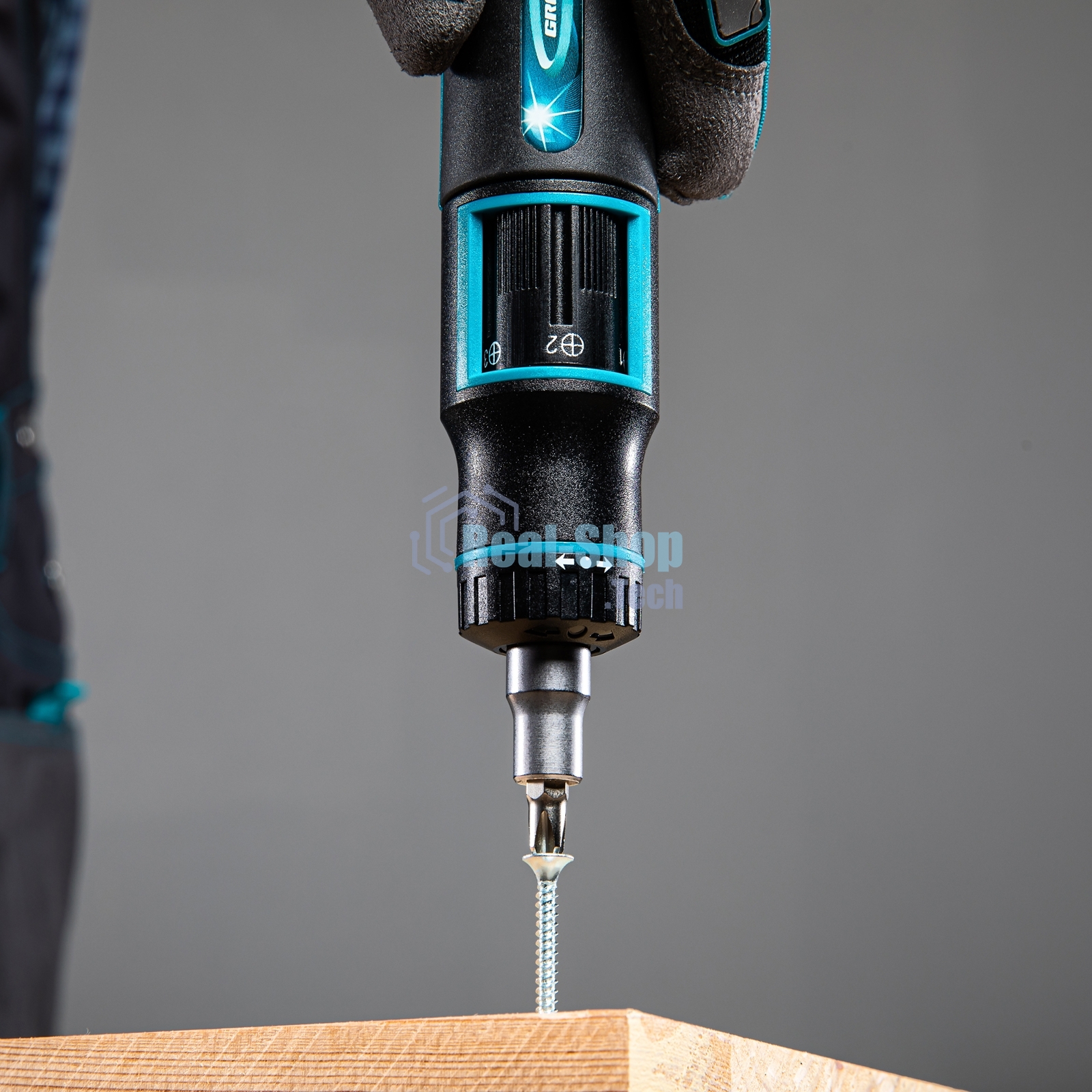 Отвертка реверсивная с револьверным механизмом Gross 11 шт., сталь S2