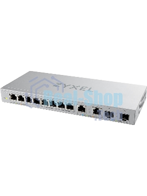 Коммутатор Zyxel XGS1010-12-ZZ0102F 8x1 Гбит/с 2x2.5 Гбит/с 2SFP+ неуправляемый