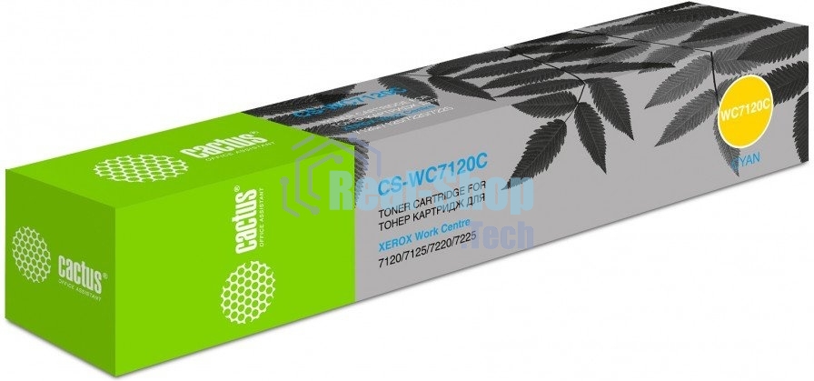 Картридж лазерный Cactus CS-WC7120CR 006R01464 голубой (15000 стр.) для Xerox WC 7120/7125/7220/7225