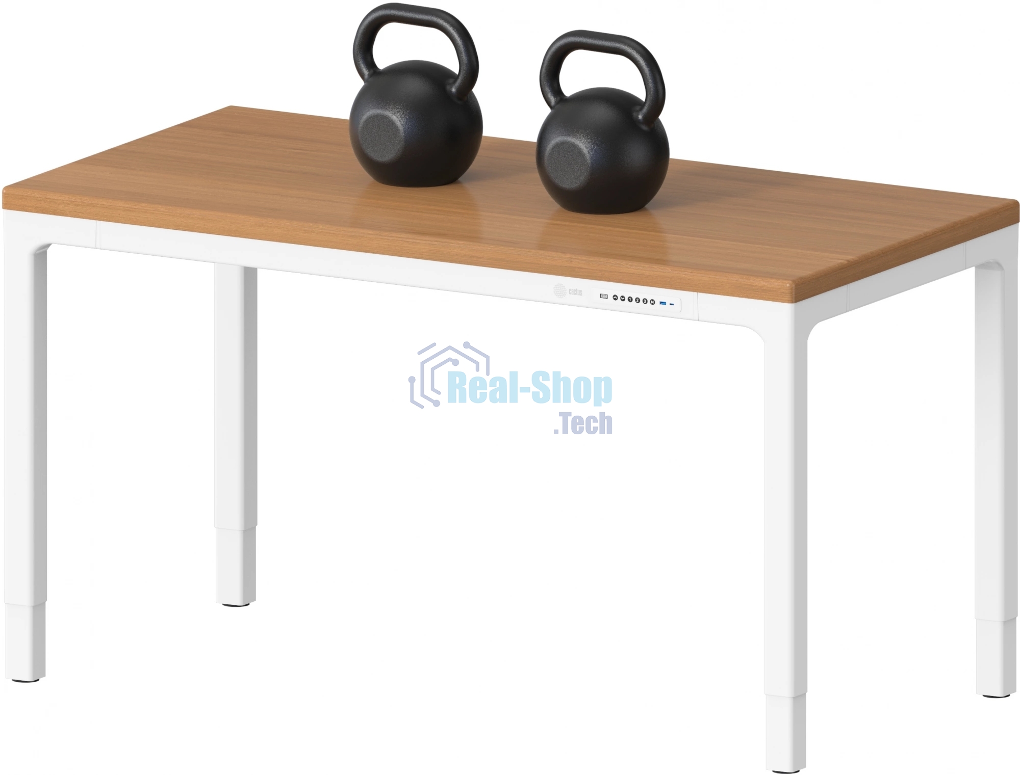 Стол компьютерный Cactus CS-ET-WWD столешница МДФ, белый дуб молочный каркас белый