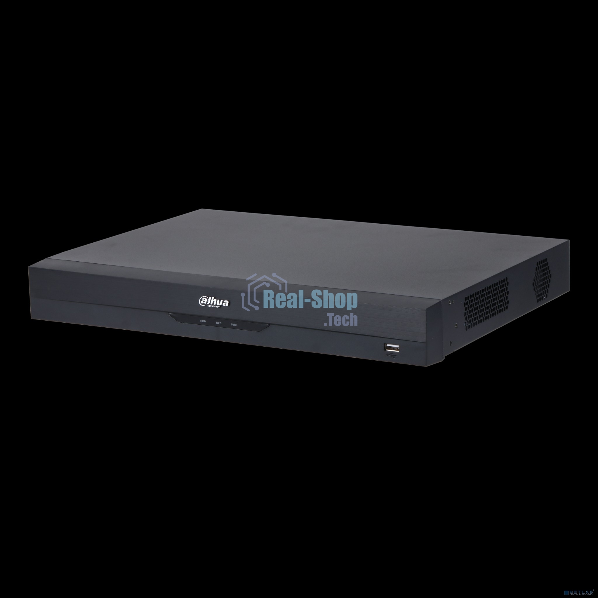 Dahua DHI-NVR5232-EI2 32-канальный IP-видеорегистратор 4K, H.265+ и ИИ 448 Мбит/с; 2 SATA III до 20Тбайт; 1 HDMI (8K), 1 VGA; 1 RJ45 1000 Мбит/с; тревожные вх./вых.: 4/2