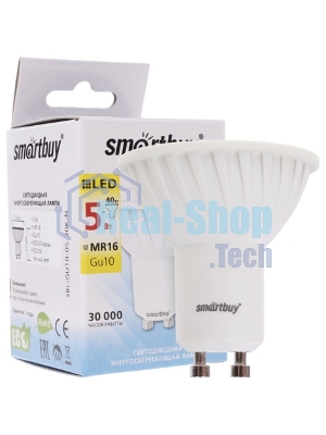 Светодиодная лампа Smartbuy Gu10-03W/3000