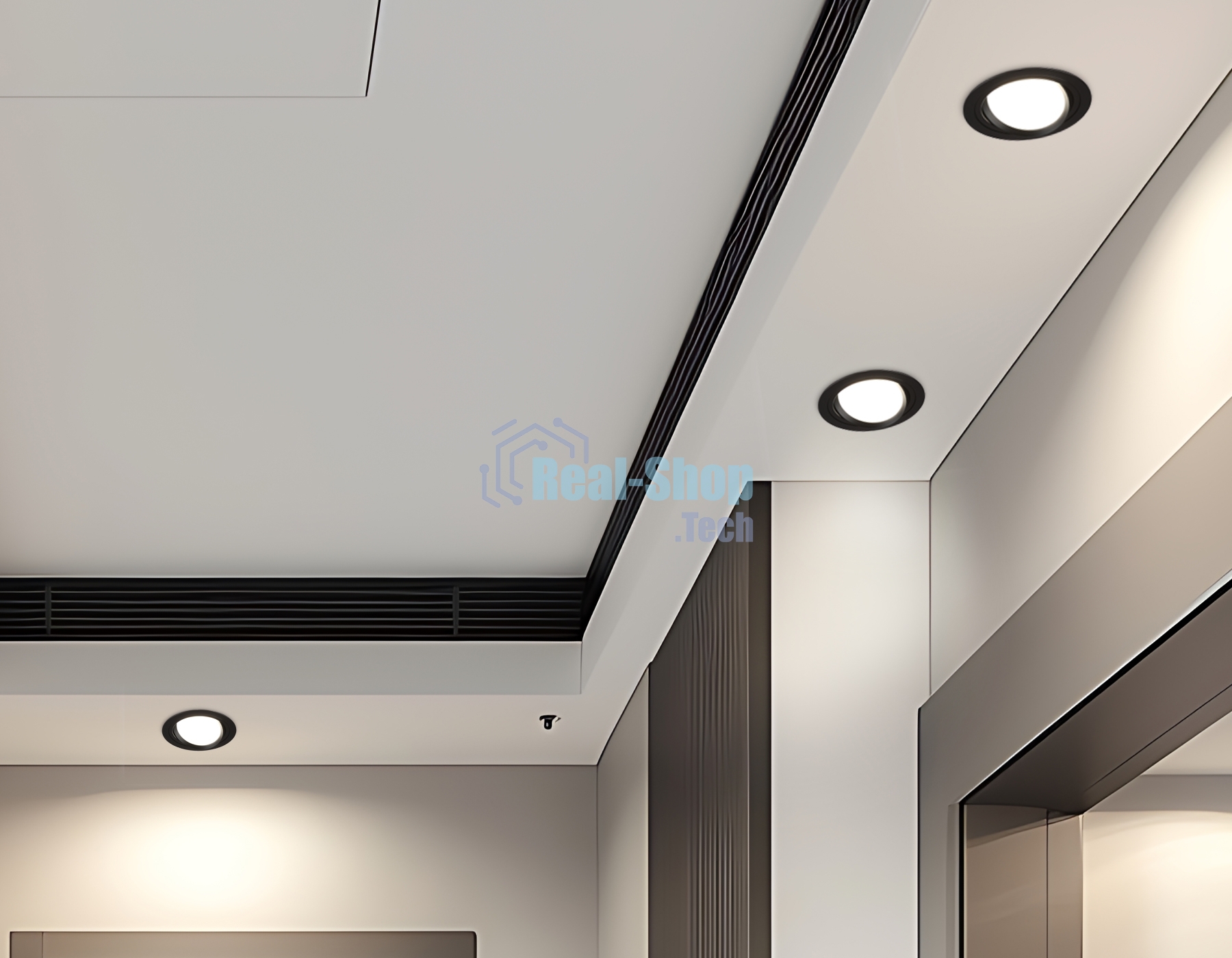 Светильник Ambrella light TN51913 BK черный GX53 max 12W D115*23