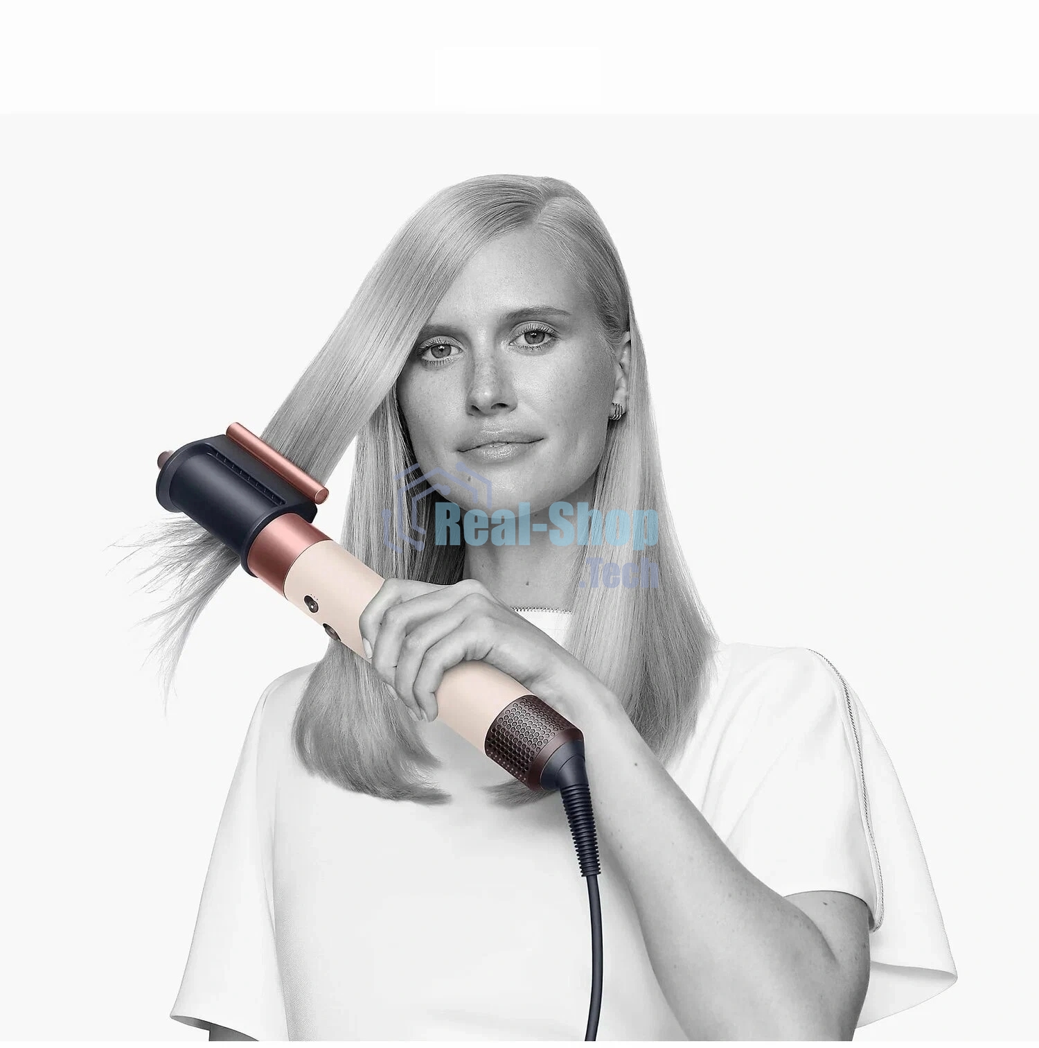 Мультистайлер Dyson Airwrap ID HS08 Ceramic Pink (Straight+Wavy) керамический розовый/розовое золото, 1300 Вт, ионизация