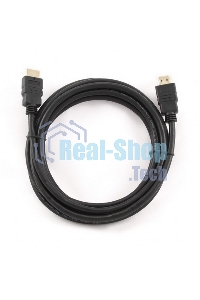 Кабель Cablexpert HDMI CC-HDMI4-10, 19M/19M, v2.0, медь, позол.разъемы, экран, 3м, черный, пакет