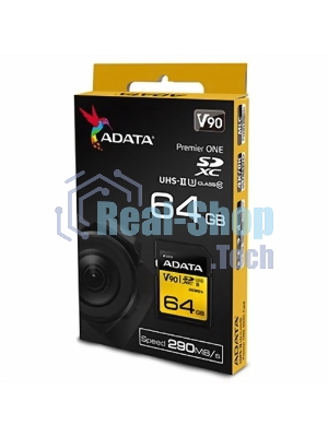 Флеш карта SD 64Gb ADATA Premier ONE SDXC Class 10 UHS-II U3 V90 290MB/s