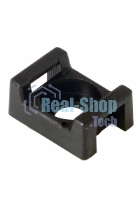 Площадка для крепления стяжки Rexant (ПС-2) 22x16 мм, черная, упаковка 100 шт.