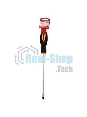 Отвертка шлицевая Rexant SL 6х200 мм, двухкомпонентная рукоятка