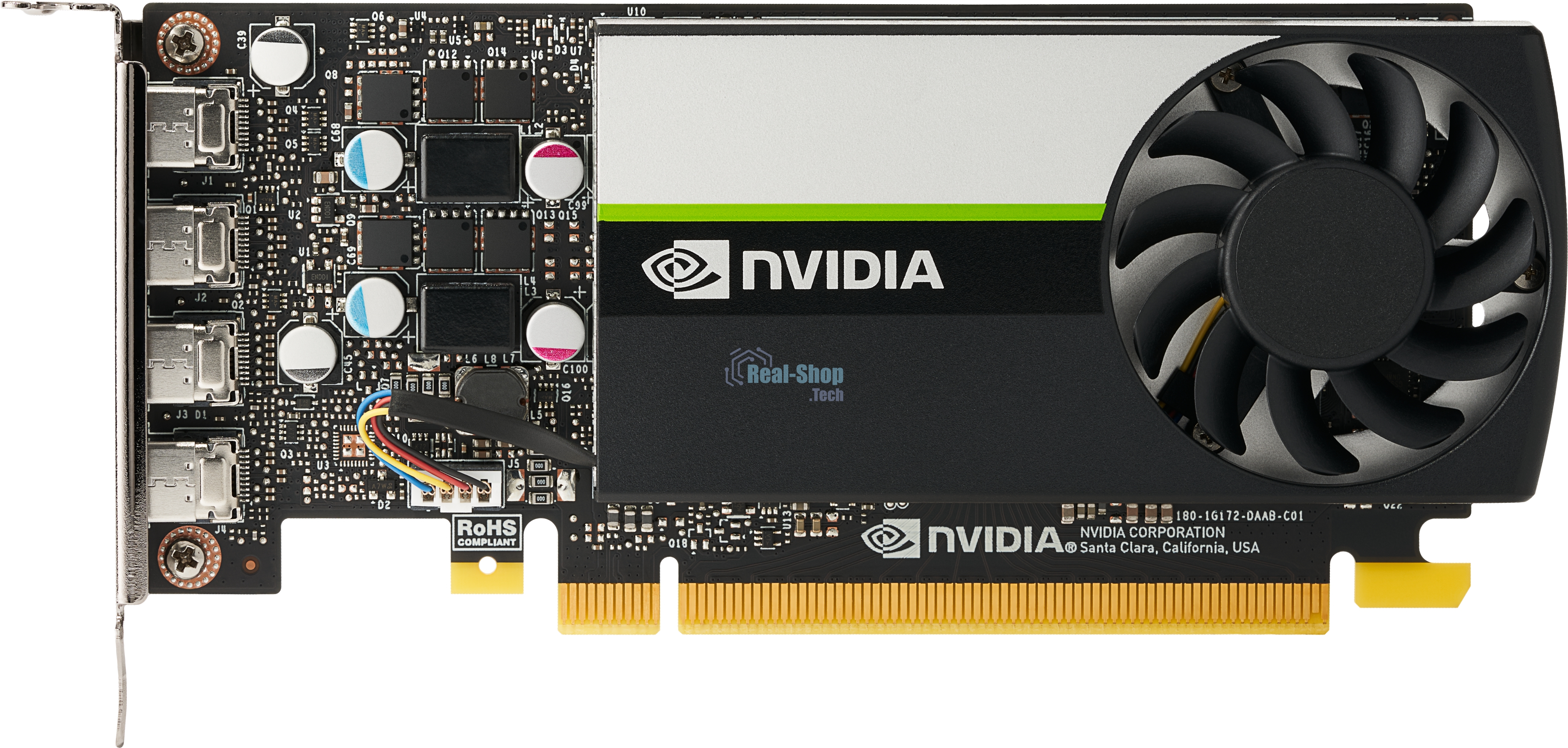 Видеокарта VGA PNY NVIDIA QUADRO T1000, 4 Gb GDDR6/128 bit, PCI Express 4.0 x16, 4x mDP, PG172